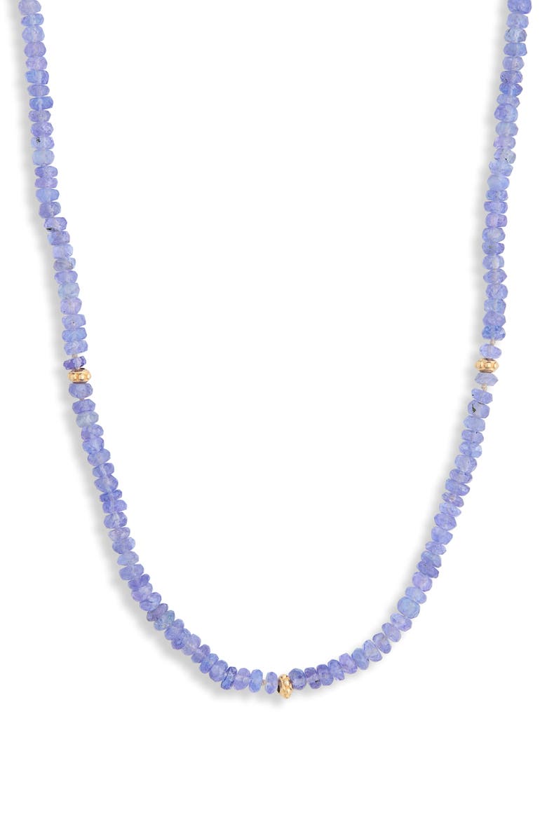 Anzie Bohme Tanzanite Beaded Necklace, Main, color, Purple