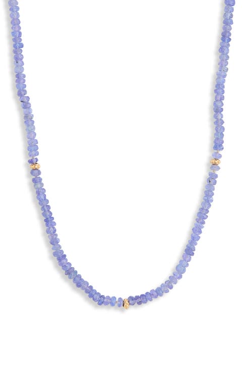Bohme Tanzanite Beaded Necklace