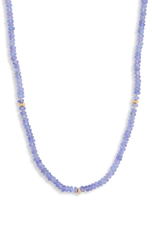 Anzie Bohme Tanzanite Beaded Necklace in Purple 