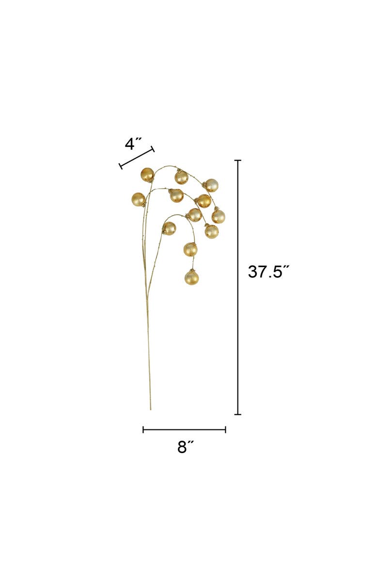 Polyethylene Ball Spray with Iron Stem, Alternate, color, Gold