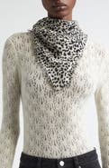 Isabel Marant Alecia Print Fringed Wool & Cashmere Scarf