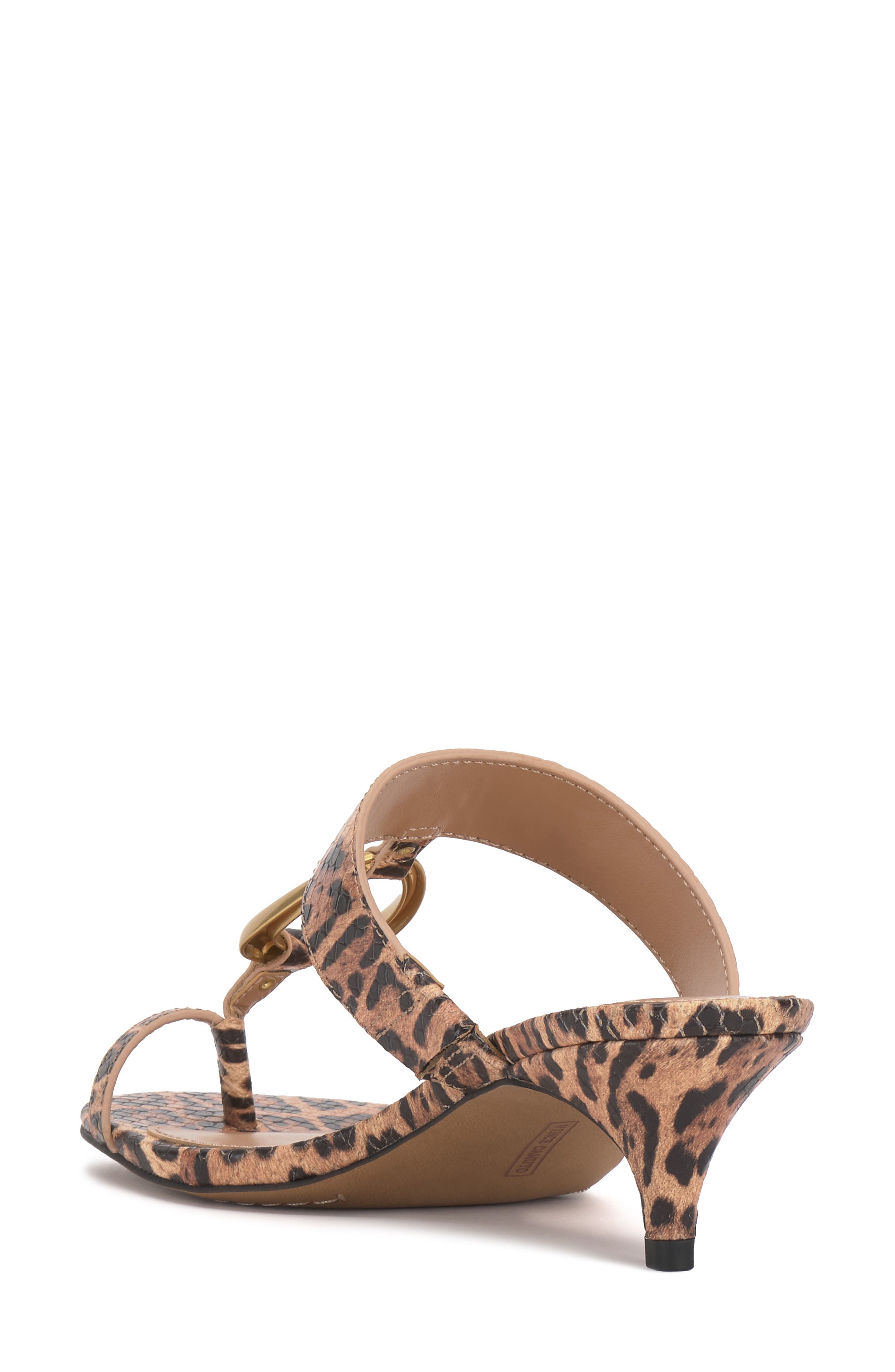 Vince Camuto Kimena Toe Loop Sandal, Alternate, color, Black/ Natural
