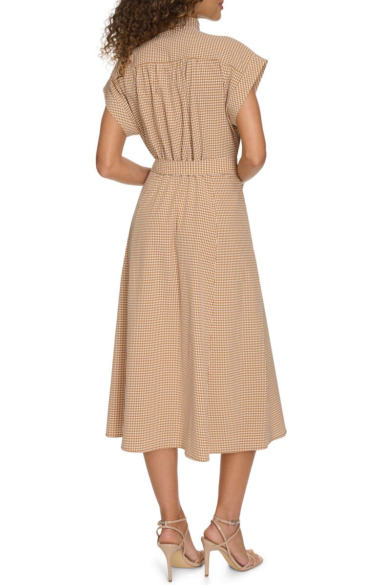 Mini Gingham Check Short Sleeve Shirtdress