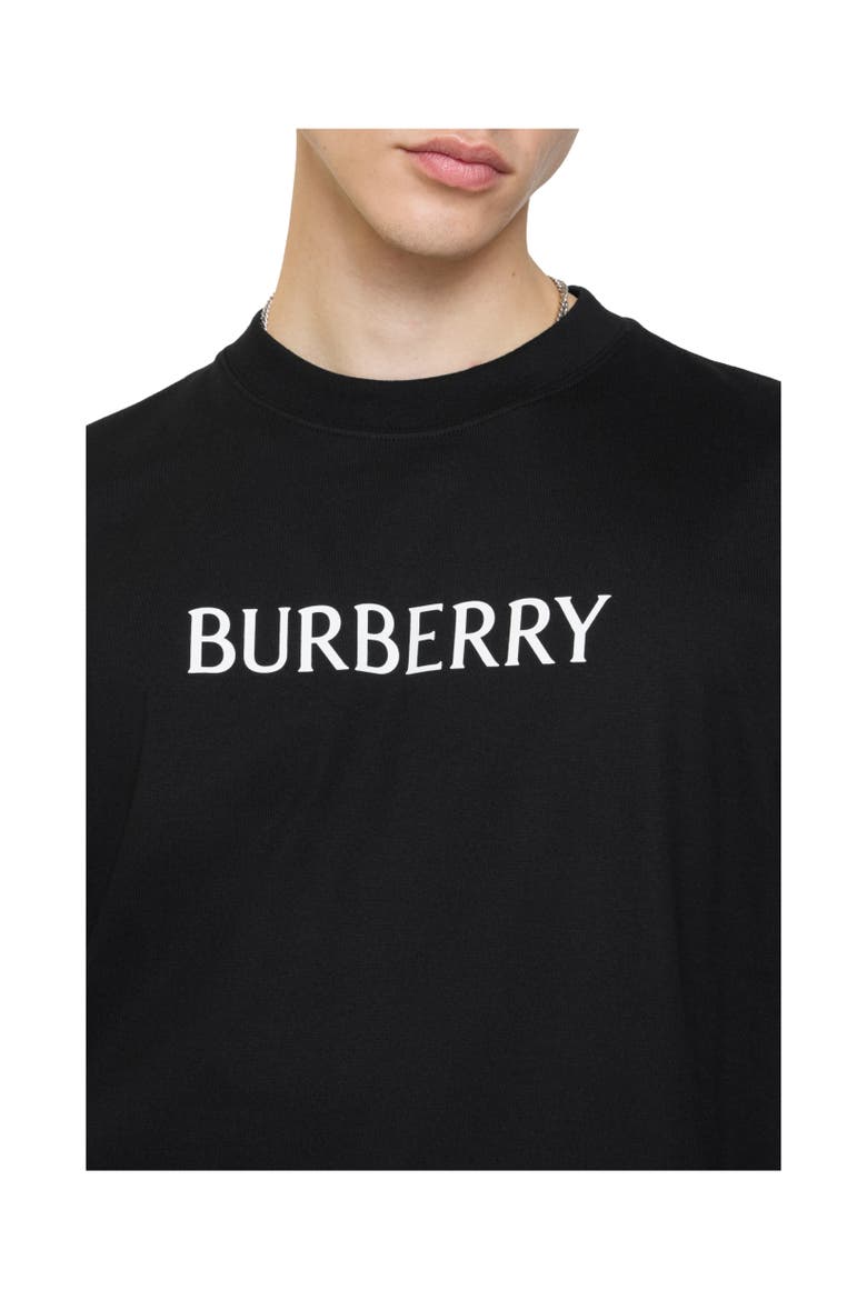 Logo Cotton T-shirt, Alternate, color, Black