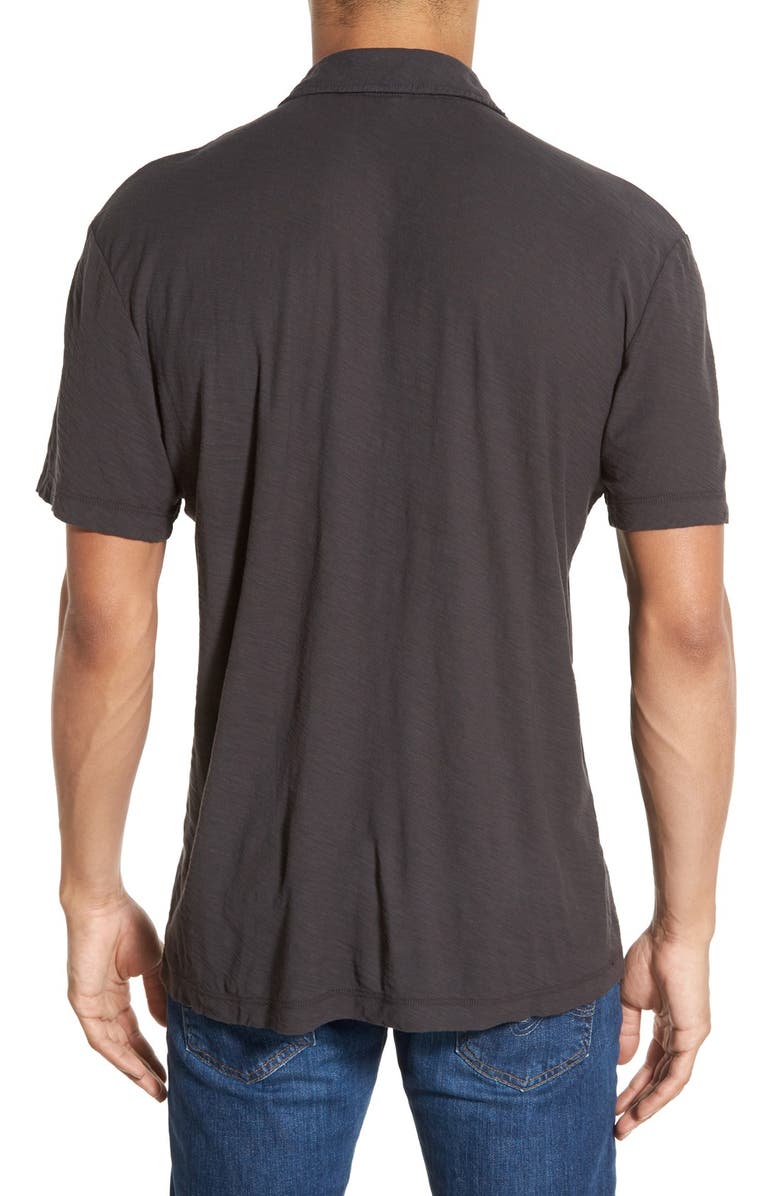 James Perse Classic Slub Cotton Polo, Alternate, color, 