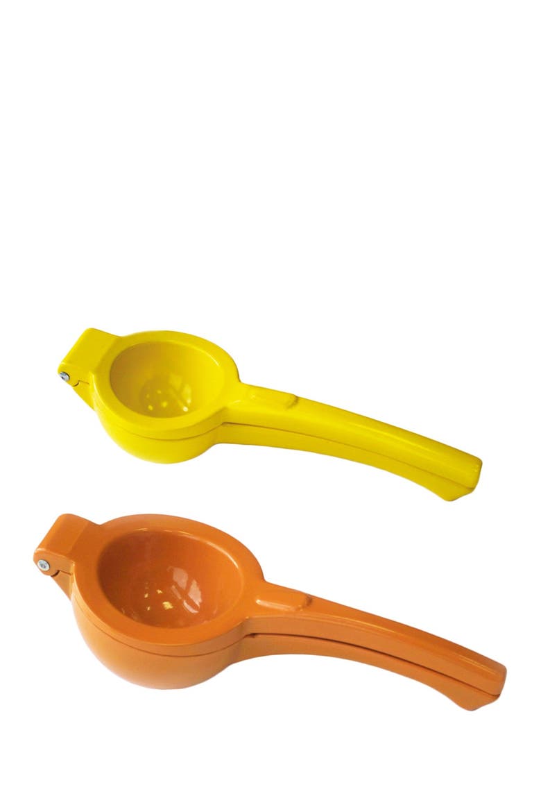 Orange & Lemon Hand Juicer 2-Piece Set, Main, color, SILVER