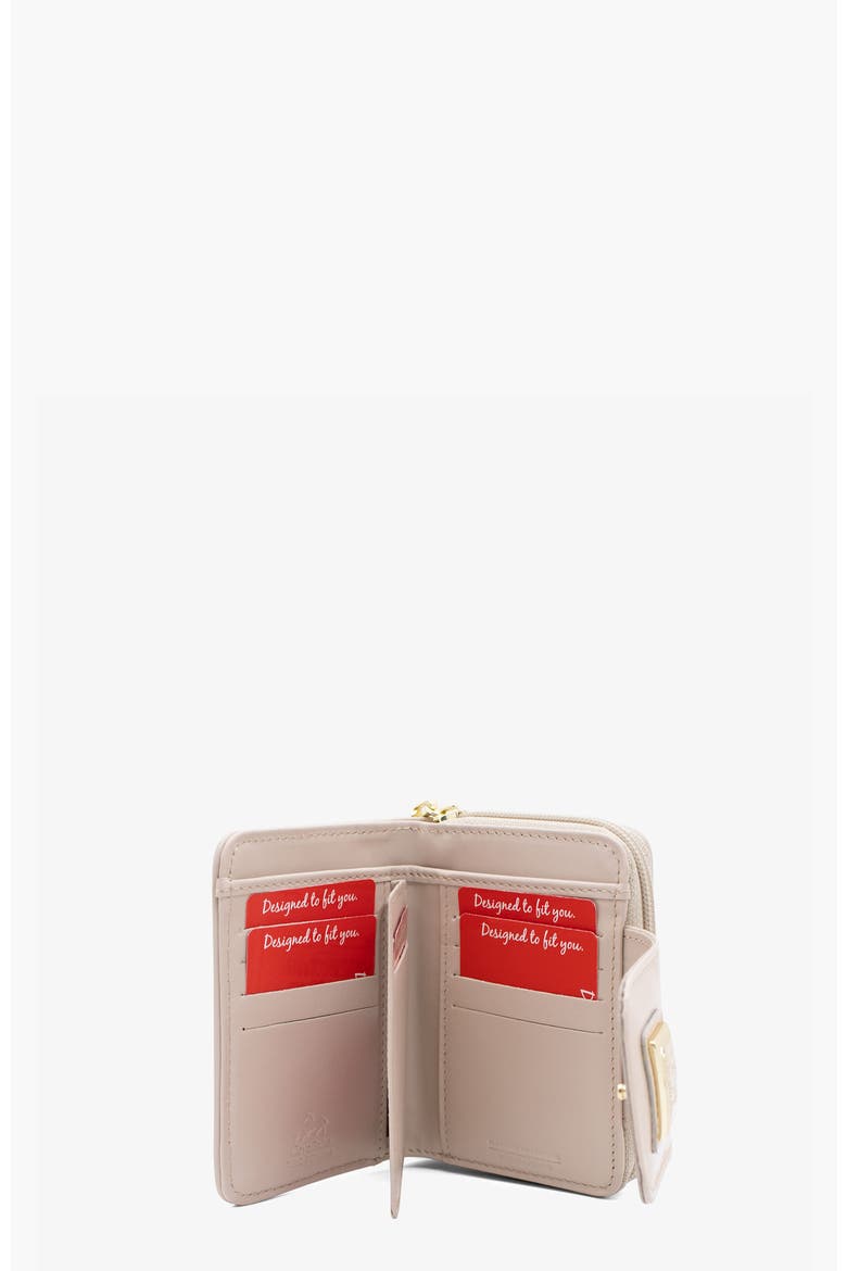 Radiance Wallet 218, Alternate, color, Light Blue / Beige