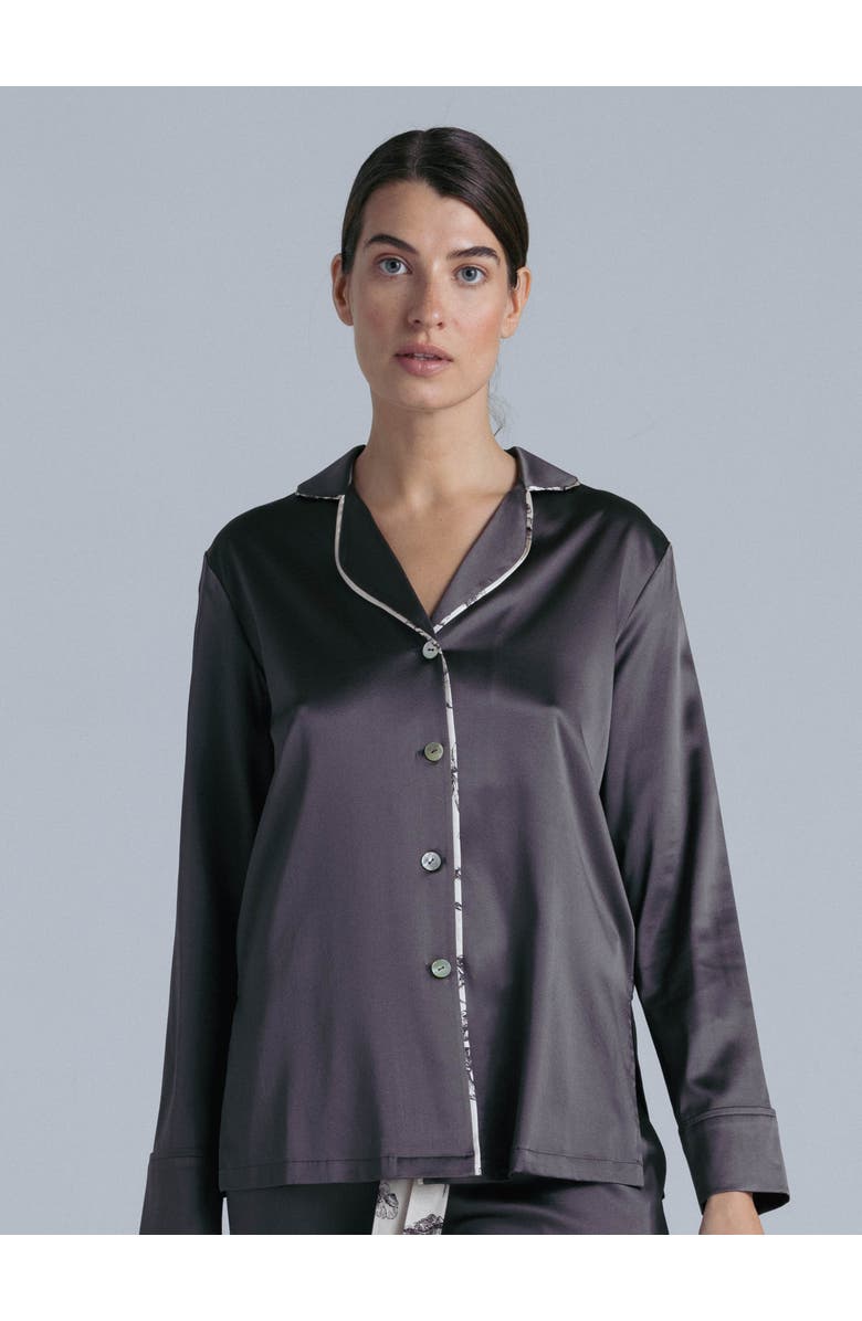 Alas Silk Sleep Shirt, Main, color, Magic Grey