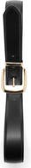 MANGO Square Buckle Faux Leather Belt