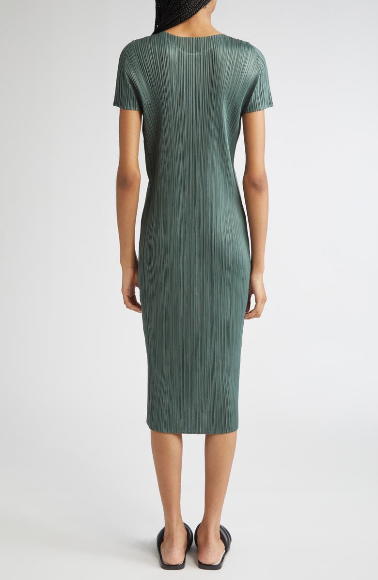 Pleats Please Issey Miyake Monthly Colors June Pleated Midi Dress, Alternate, color, 