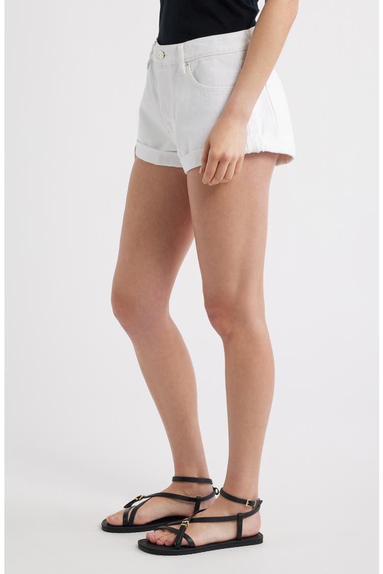 The Darling Denim Shorts, Alternate, color, WHITE