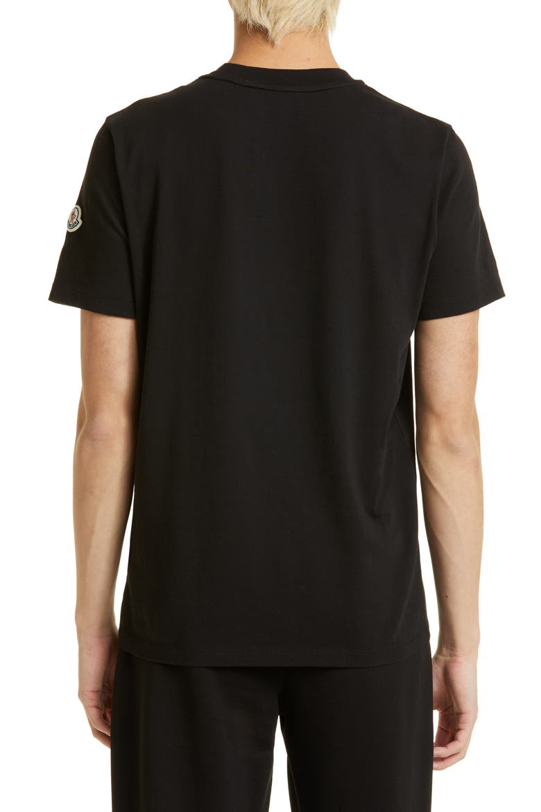 Interlocking Logo Cotton Graphic Tee, Alternate, color, BLACK