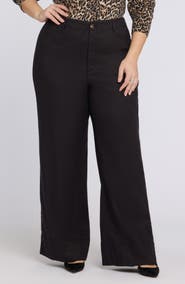 NYDJ Linen Blend Wide Leg Pants