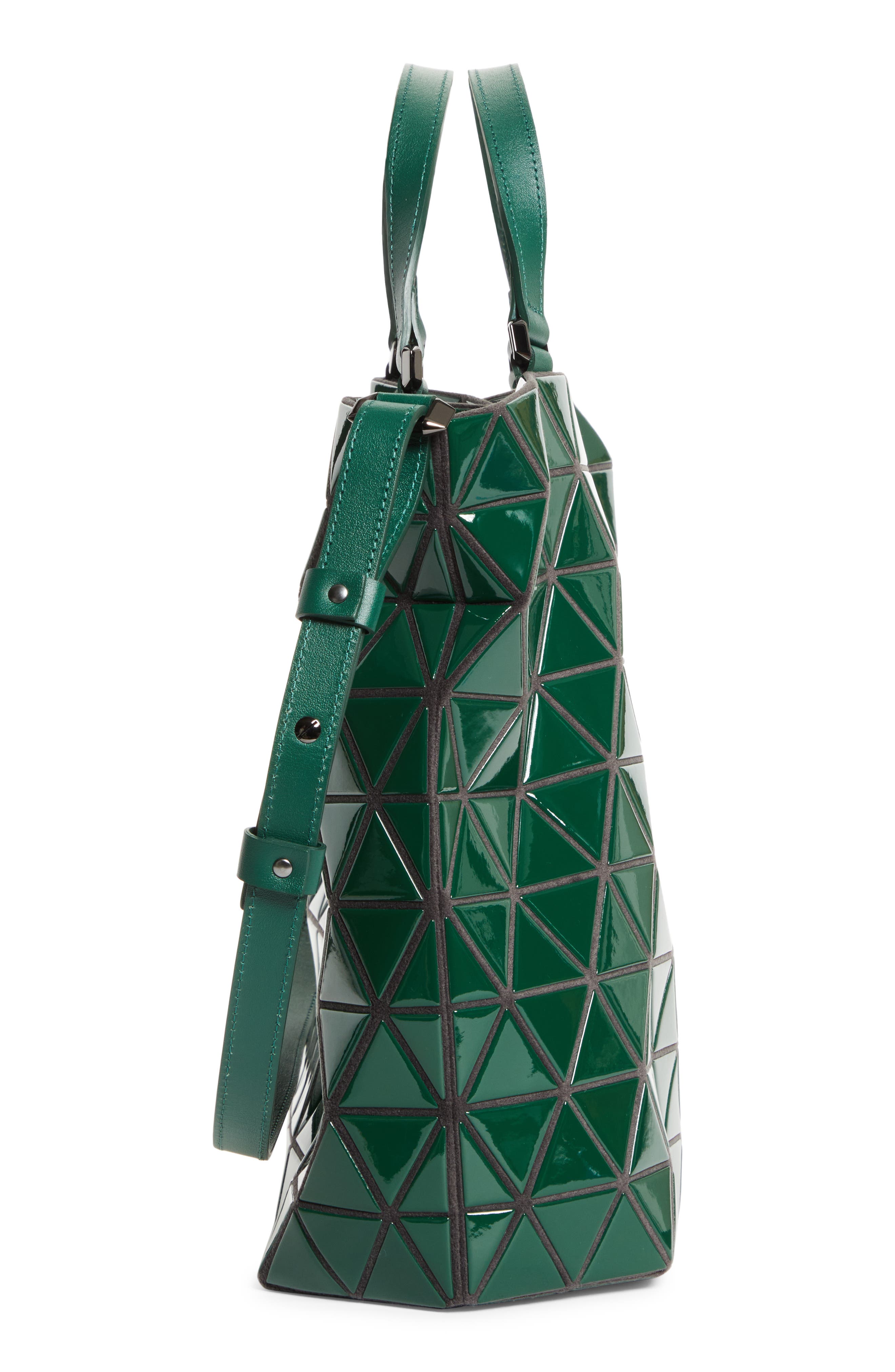 Bao Bao Issey Miyake Crystal Gloss Tote, Alternate, color, Deep Green