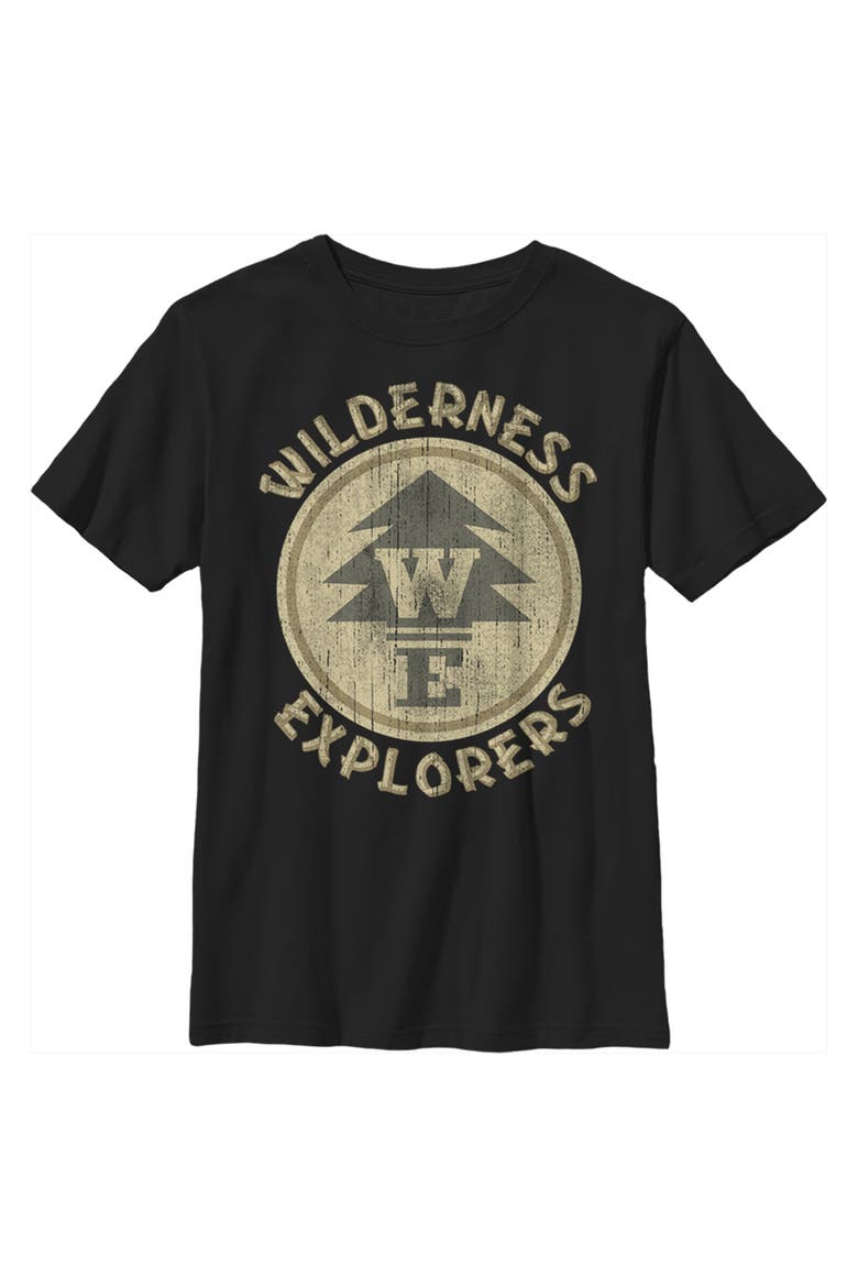 Boy's Up Wilderness Explorer Badge Graphic Tee, Main, color, Black