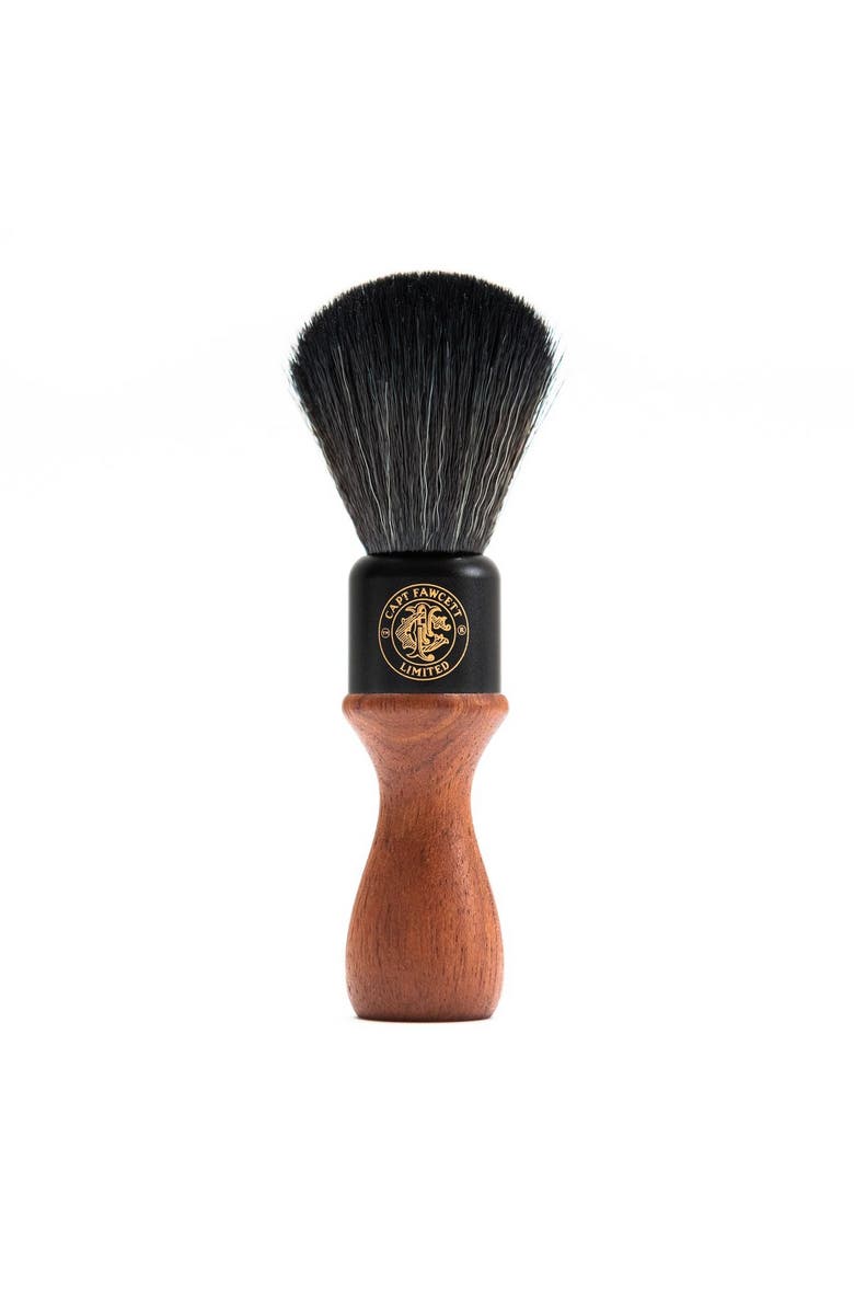 Captain Fawcett Wooden Handle Faux Fur Shaving Brush, Alternate, color, Shaving Brush