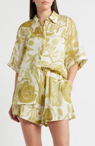 A.REN Irisa Print Short Sleeve Shirt
