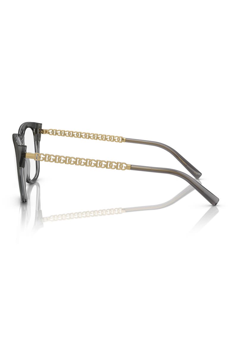53mm Square Optical Glasses, Alternate, color, GRADIENT BLACK / DEMO LENS
