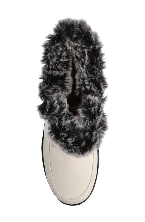 Easy Street Portland Faux Fur Lined Waterproof Boot In White