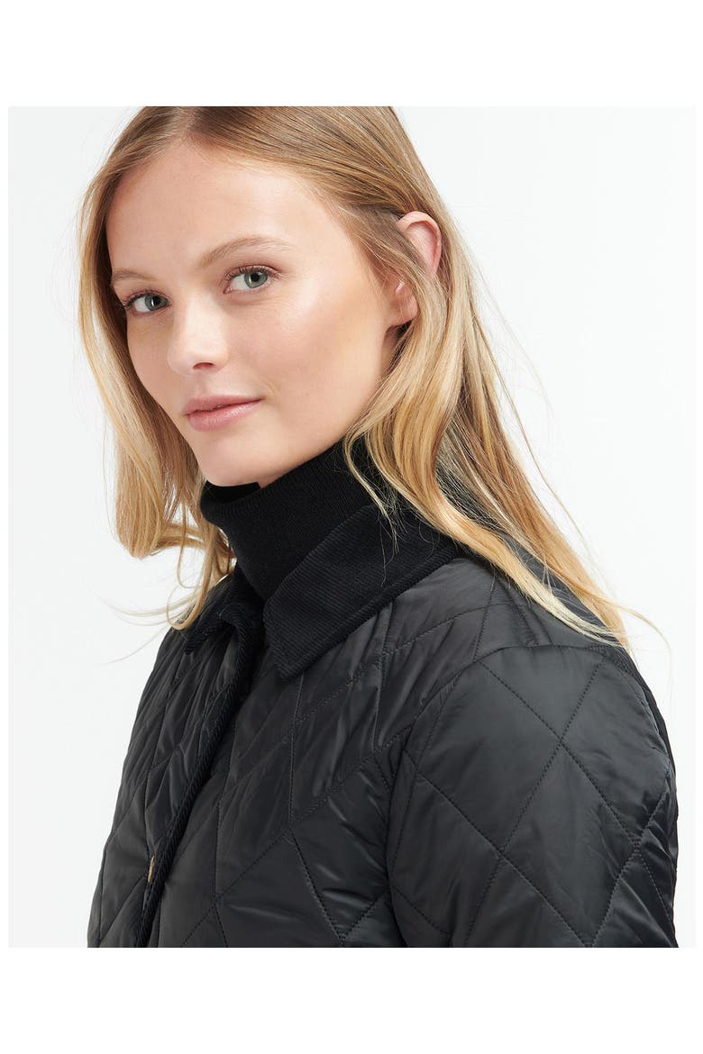 Clydebank Quilted Jacket, Alternate, color, BLACK