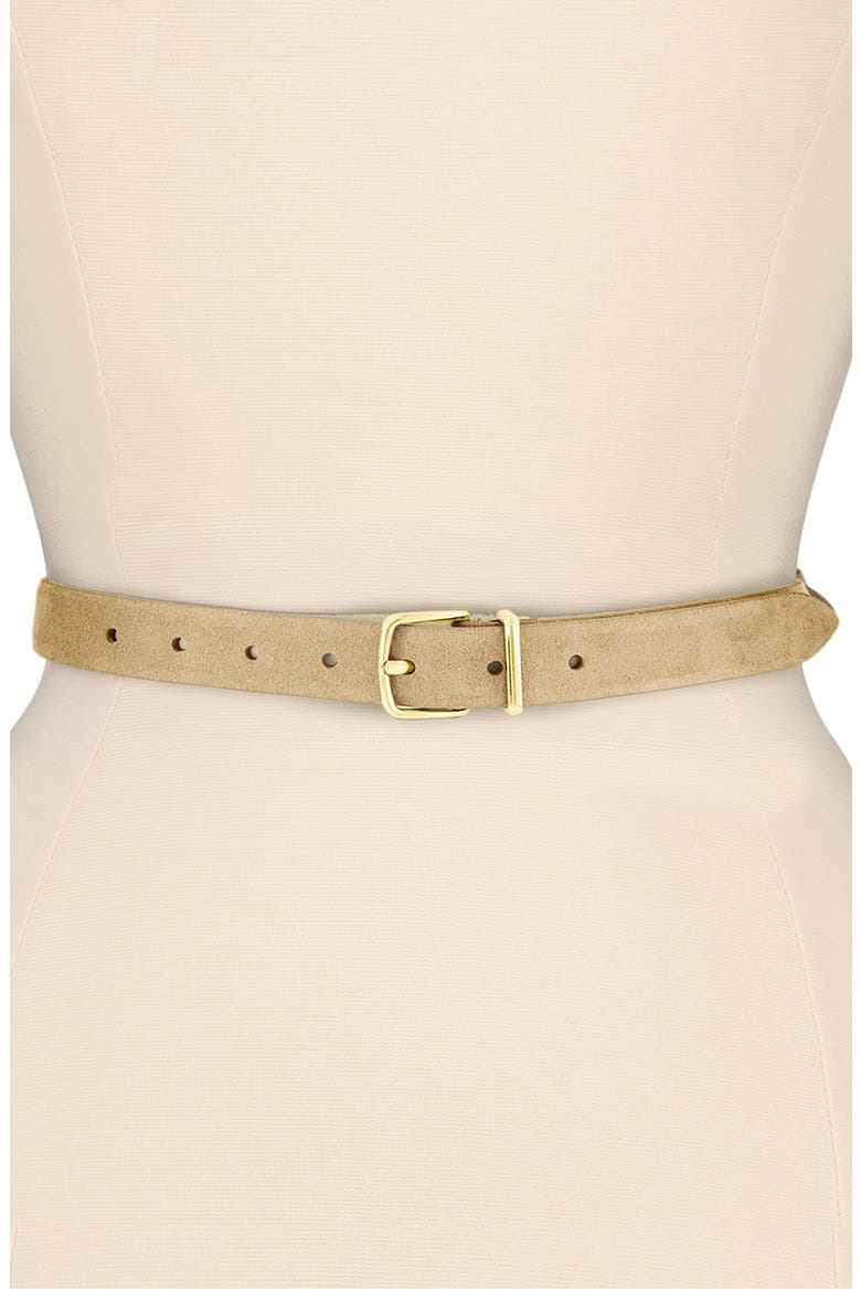 Kaia Suede Belt, Alternate, color, SAND TRAIL