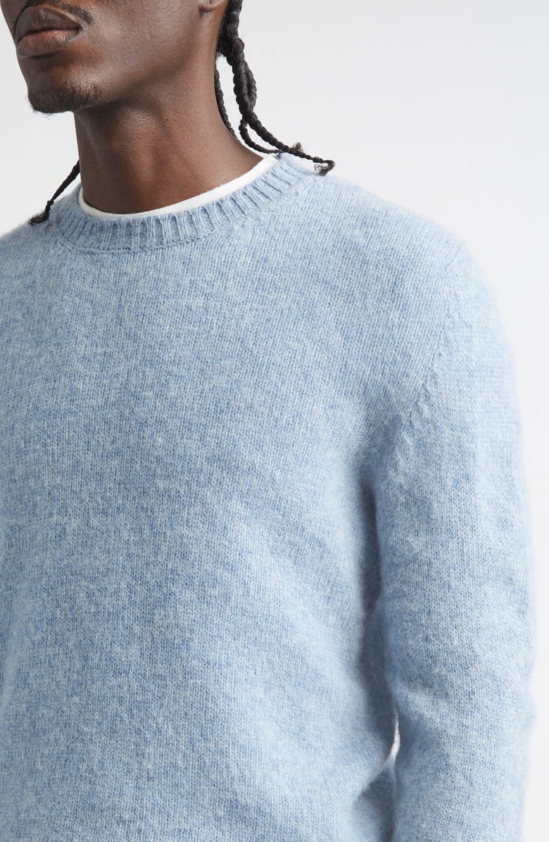 De Bonne Facture Shaggy Wool Sweater, Alternate, color, Sky Blue