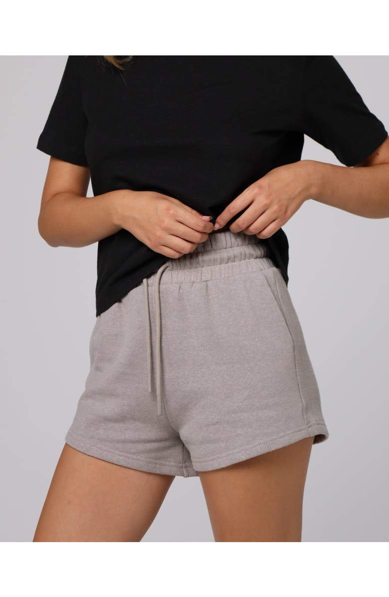 JUANA Hemp Essentials Fleece Shorts, Alternate, color, Gray