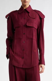 Victoria Beckham Utility Button-Up Shirt