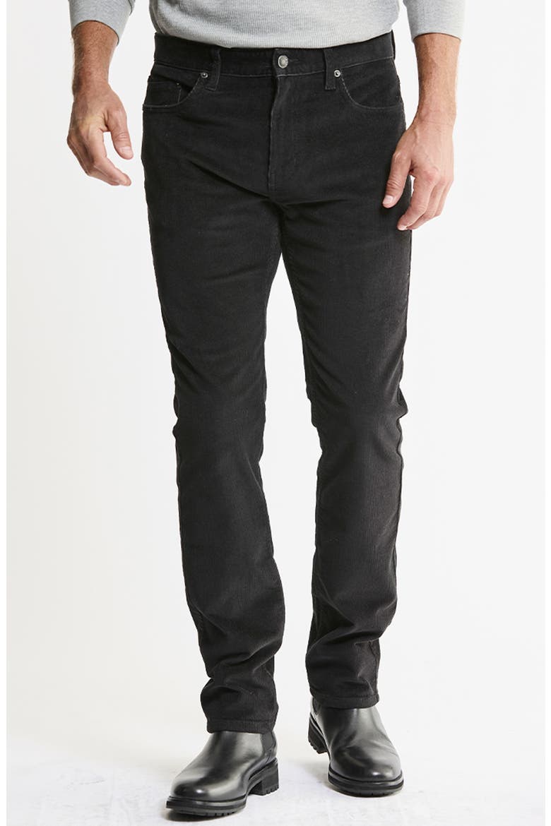 Stretch Corduroy 5-Pocket Pants, Main, color, BLACK