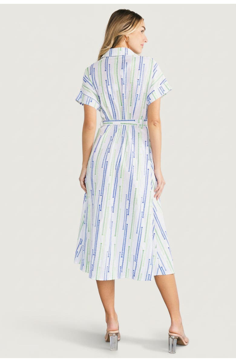 Baltic Børn Jimena Midi Dress, Alternate, color, Blue + Green Print