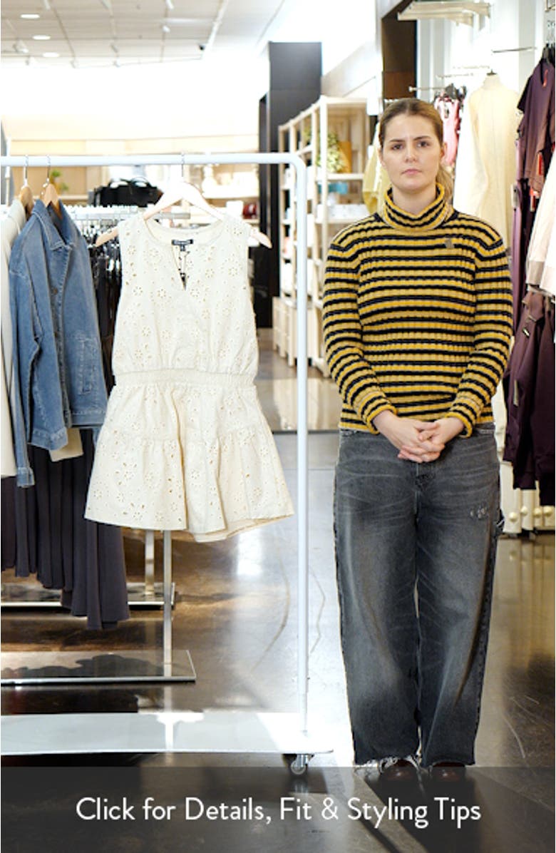 Priscilia Eyelet Embroidery Minidress, sales video thumbnail