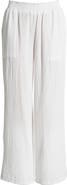 beachlunchlounge Meadow Wide Leg Cotton Gauze Pants