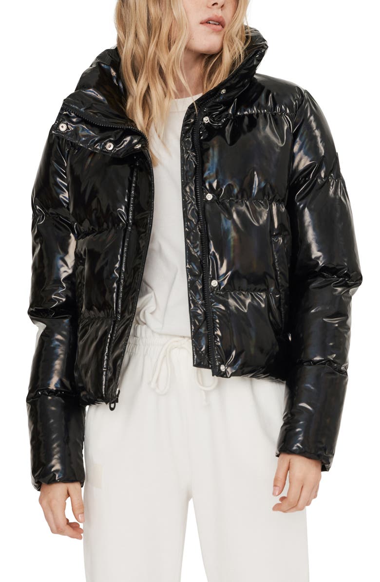 Noize Coco Water Resistant Crop Puffer Jacket, Main, color, 