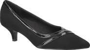 EASY STREET Maye Pointed Toe Kitten Heel Pump