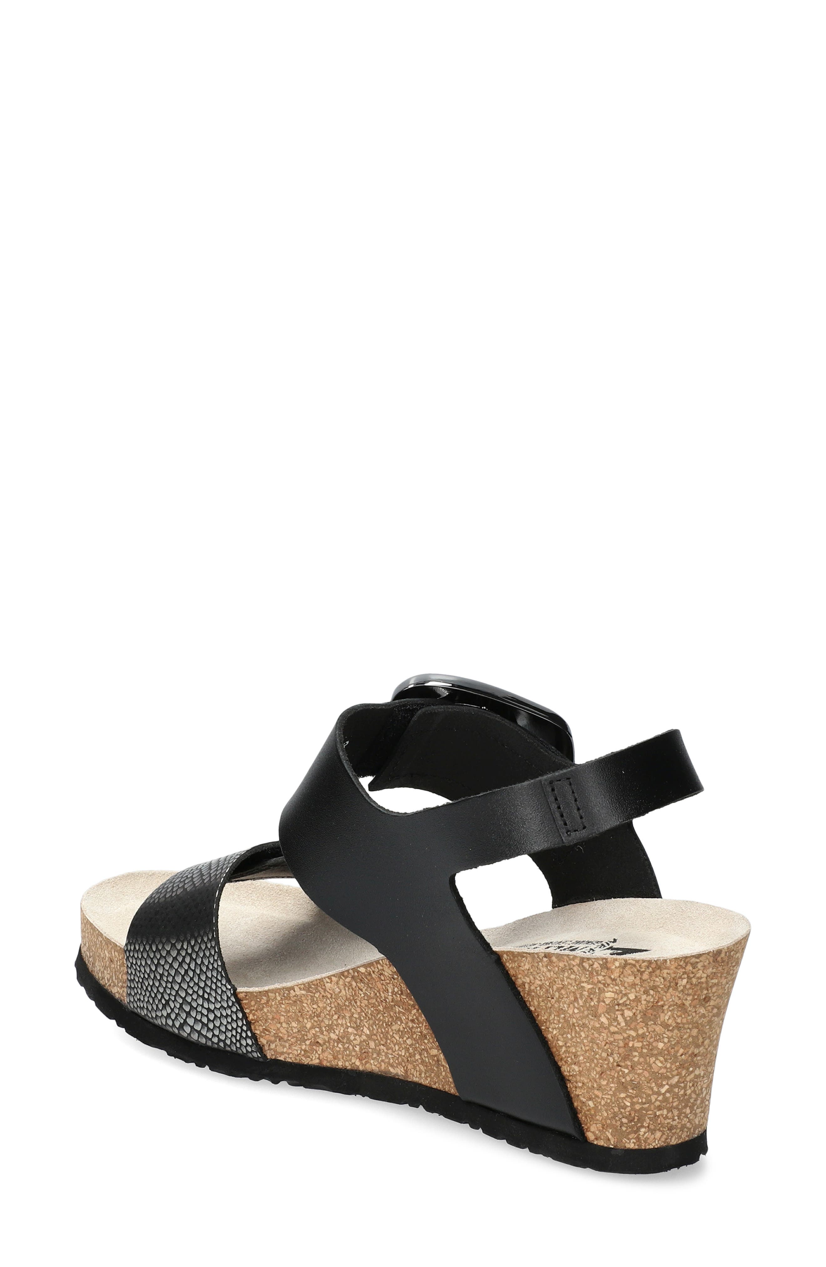 Mephisto Leandre Wedge Sandal, Alternate, color, Grey Havana