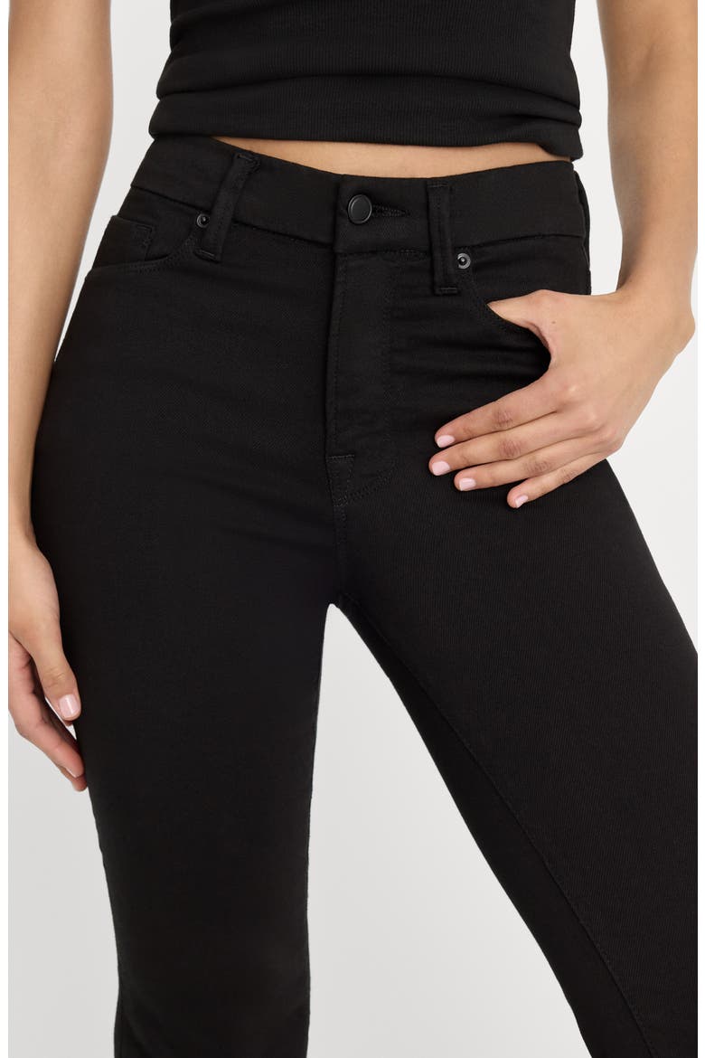 Good Leg High Waist Flare Jeans, Alternate, color, BLACK001