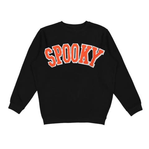 Spooky Orange Patch Halloween Sweatshirt