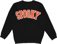 Sweet Wink Spooky Orange Patch Halloween Sweatshirt