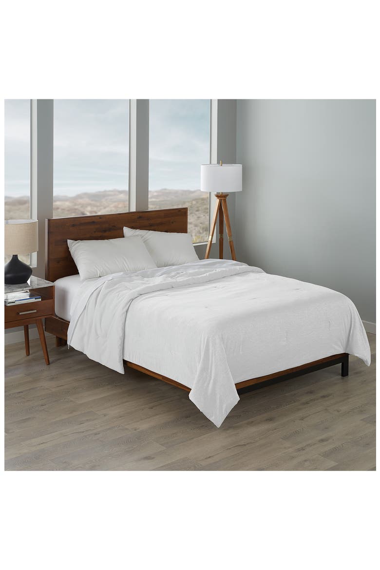 Cooling Jersey Fabric Down Alternative Comforter, Alternate, color, WHITE