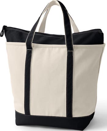 Lands' End Zip Top Canvas Tote Bag | Nordstrom
