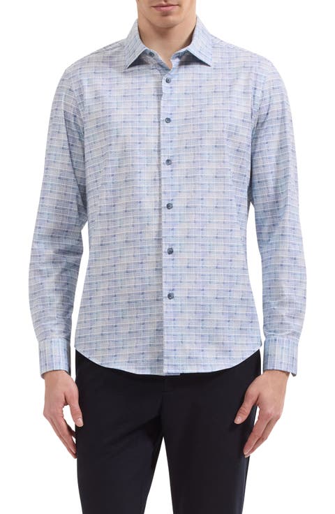 James OoohCotton® Plaid Print Button-Up Shirt
