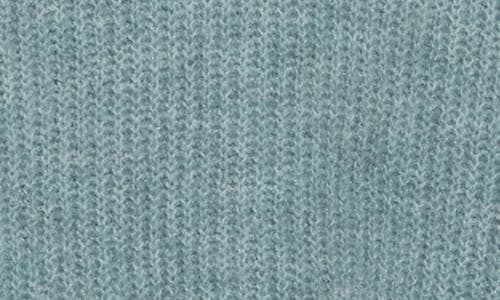 Bobeau Cable Sleeve Sweater In Green