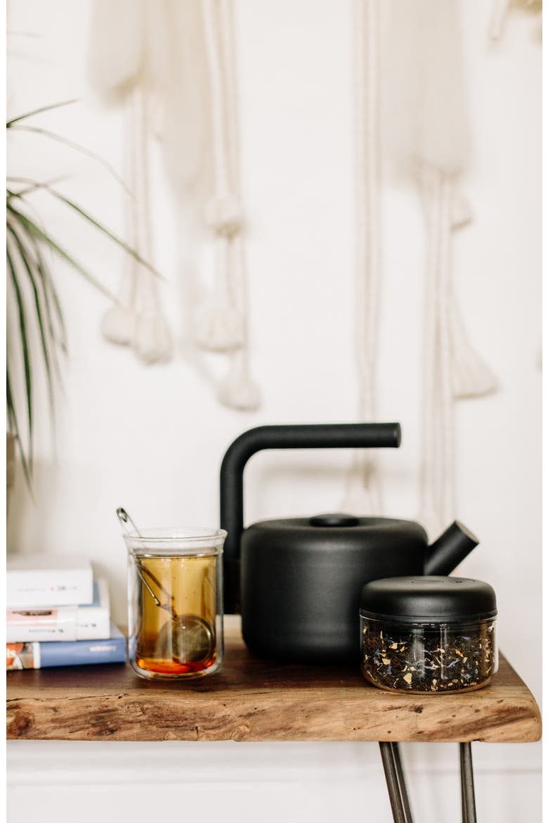 Clyde Stovetop Tea Kettle, Alternate, color, BLACK