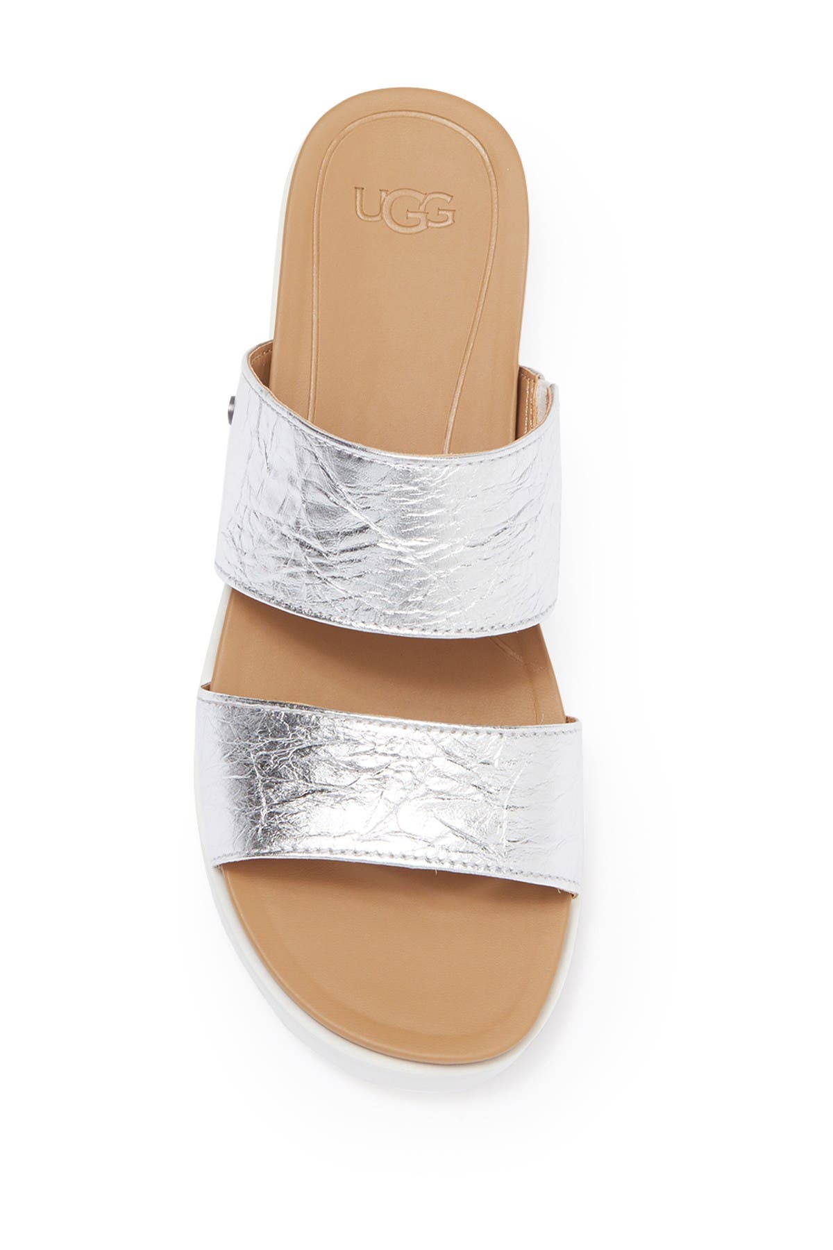 UGG<sup>®</sup> Zyle Metallic Slide Sandal, Alternate, color, 