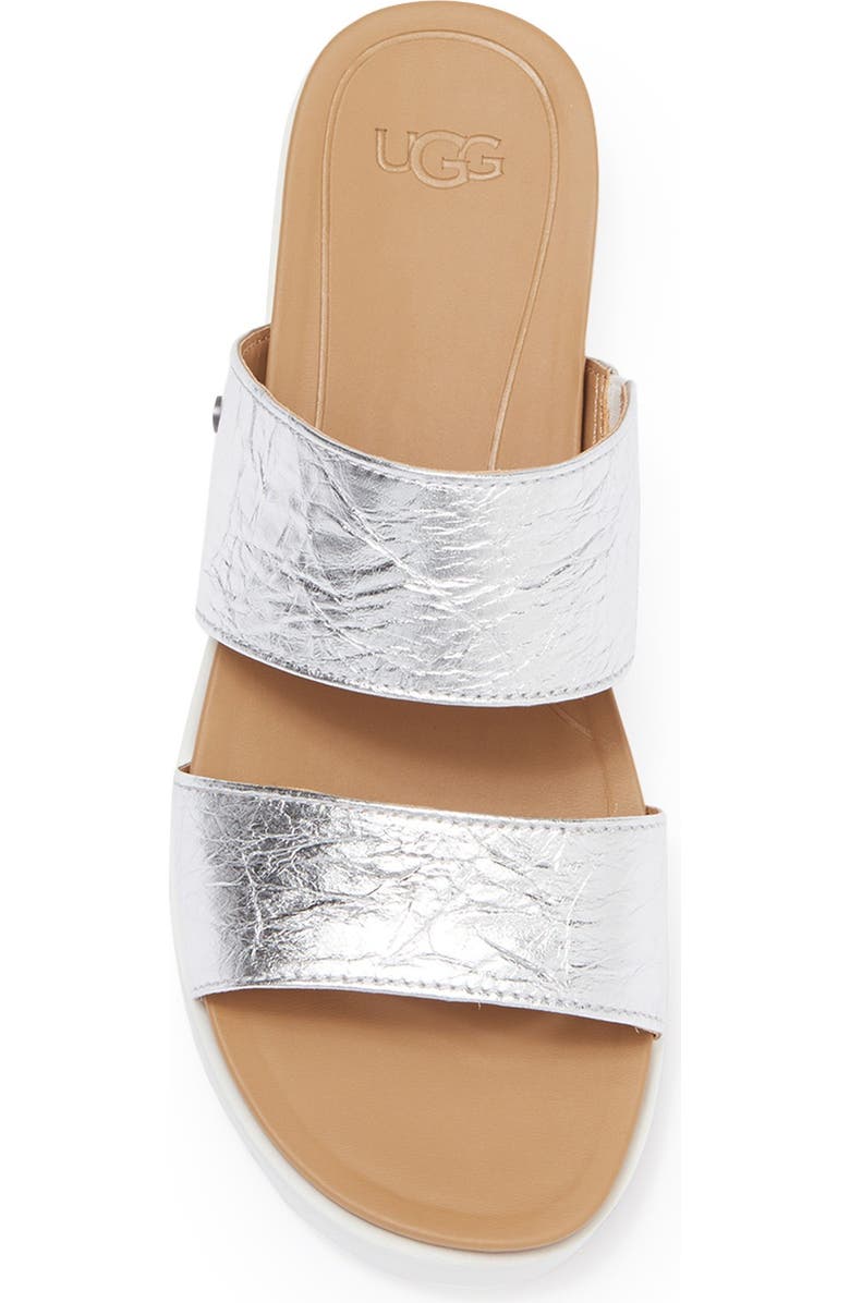 UGG<sup>®</sup> Zyle Metallic Slide Sandal, Alternate, color,