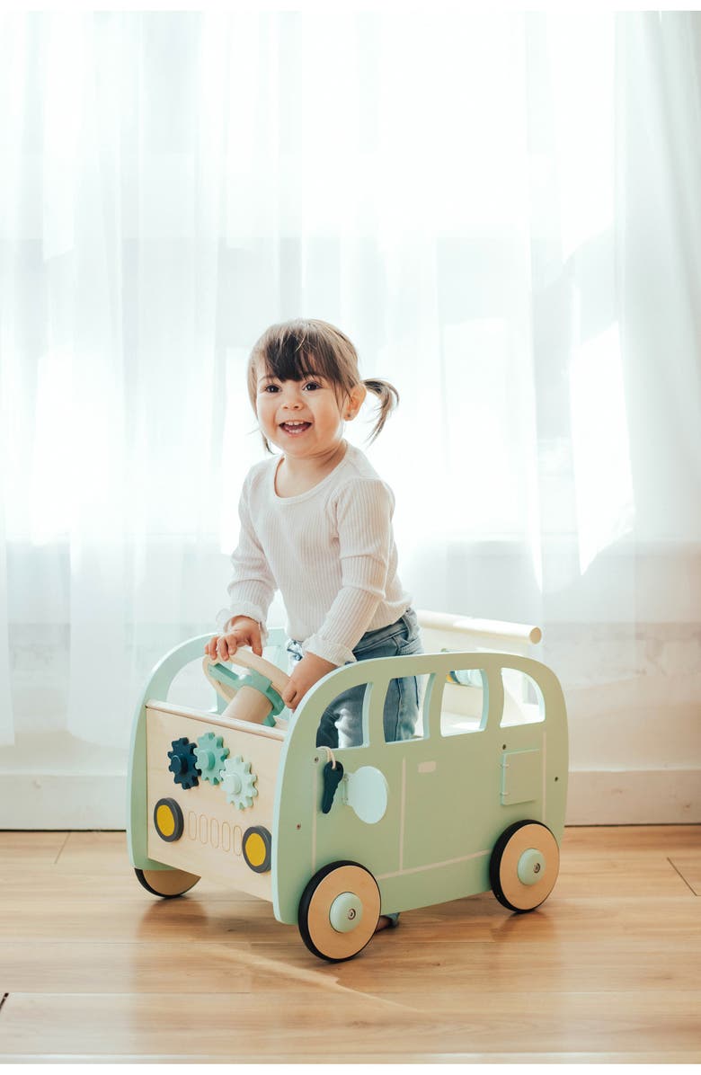 Wonder & Wise Ride & Stride Push Toy & Scooter, Alternate, color, Blue