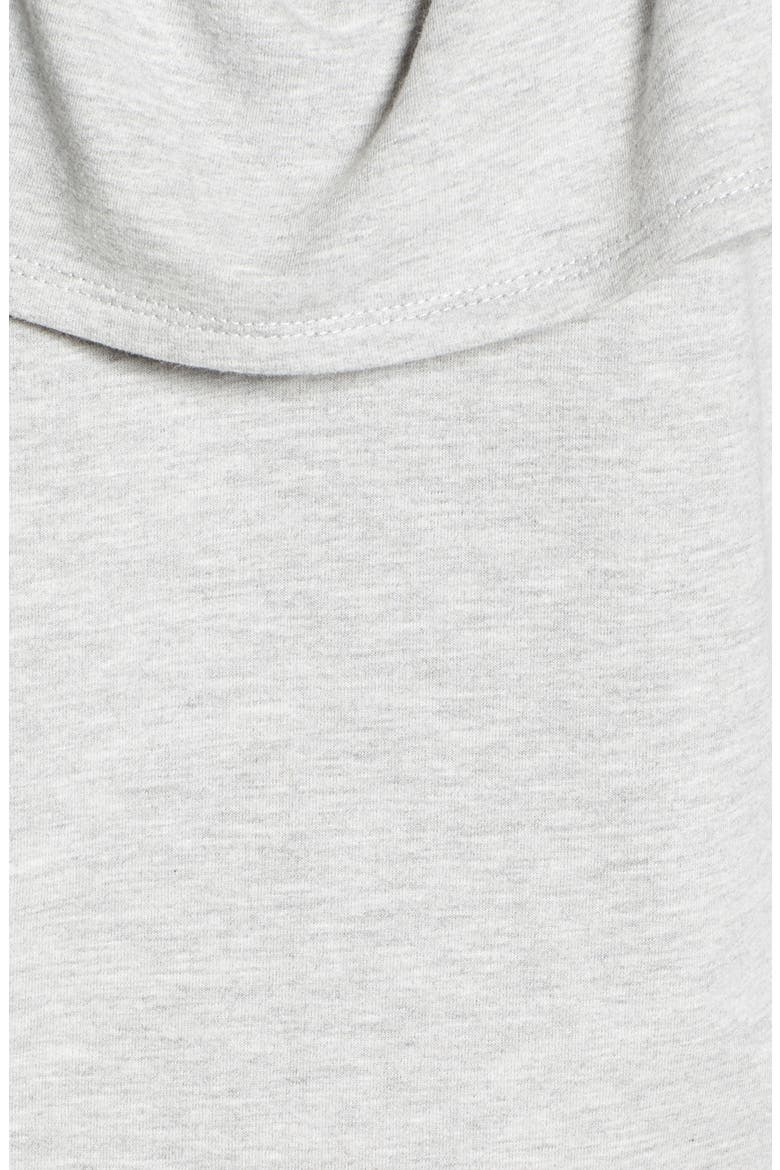 Ruffle Sweatshirt Dress, Alternate, color, HEATHER GRAY