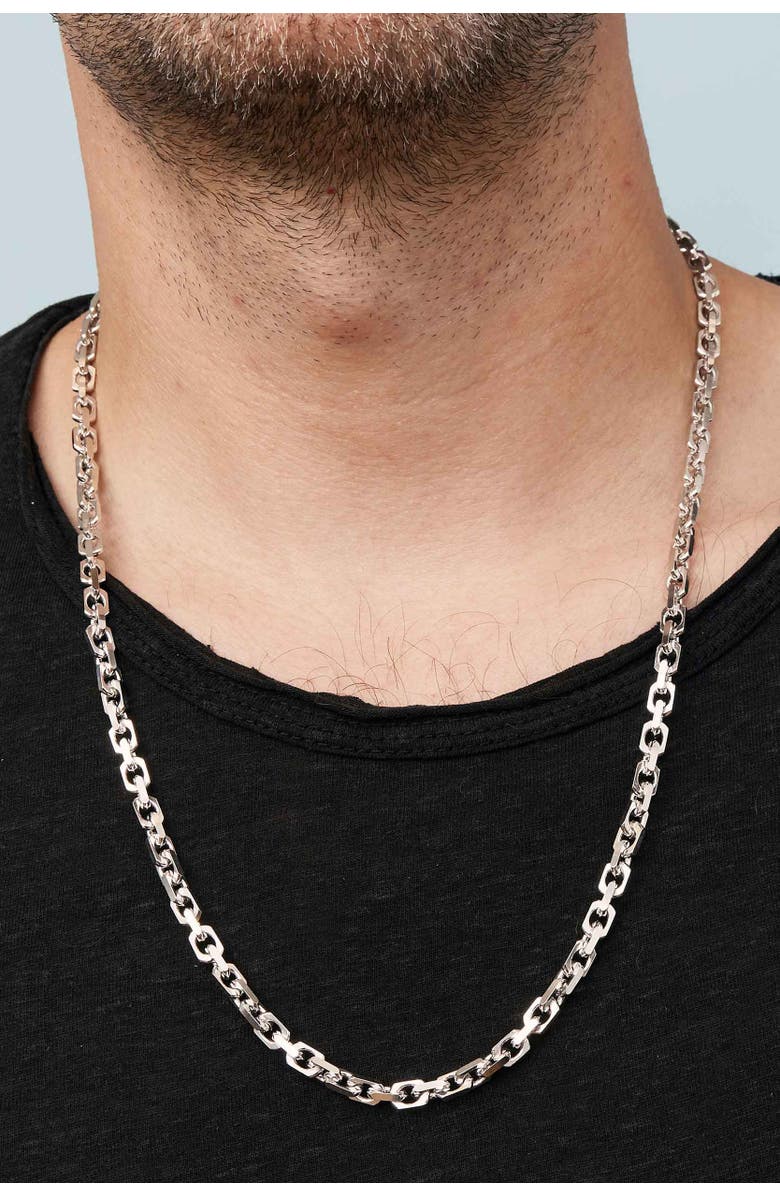 Oradina Sterling Silver Captain Link Chain, Alternate, color, Sterling Silver