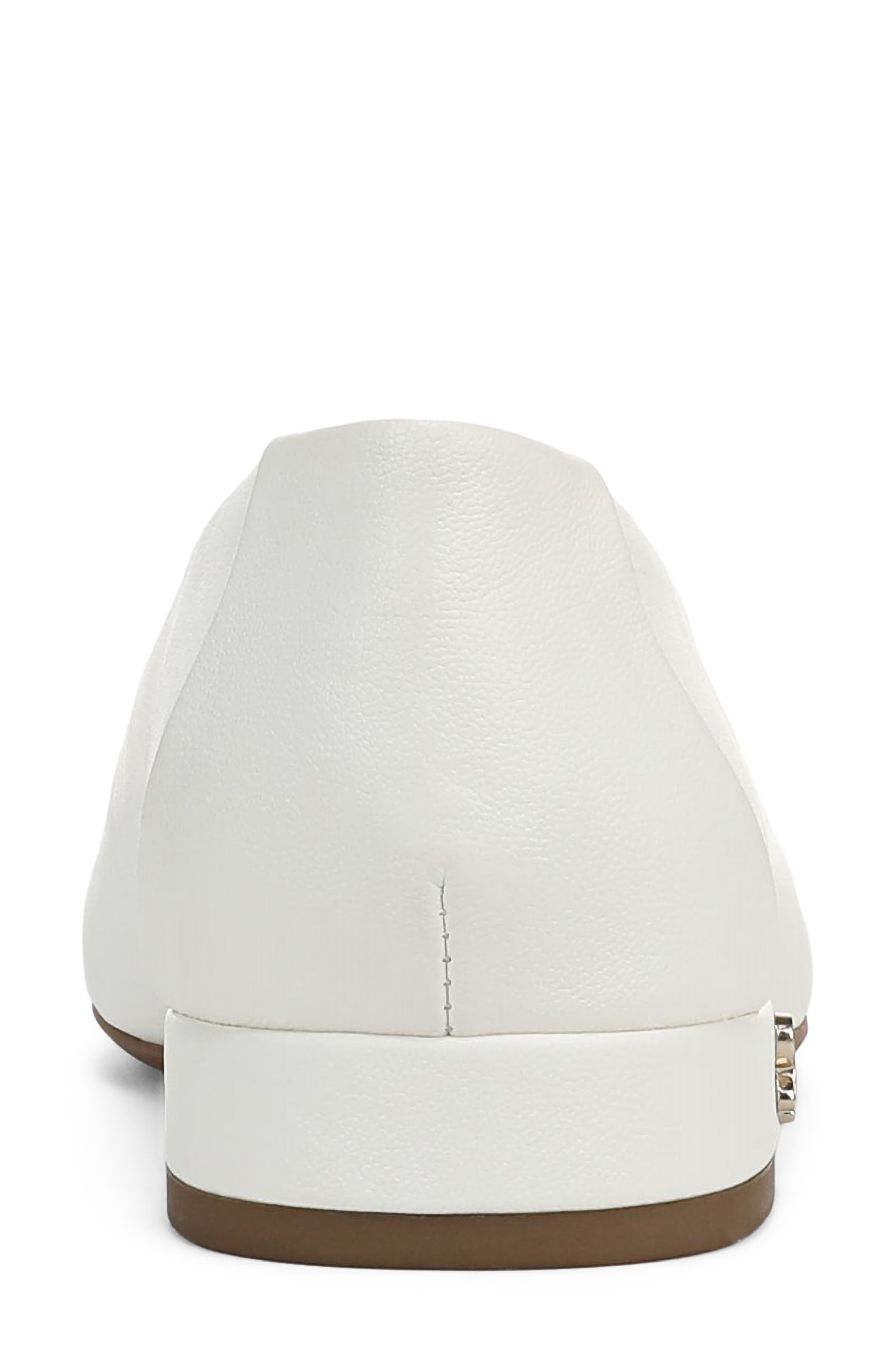 SAM & LIBBY Gretta Square Toe Flat, Alternate, color, Soft White