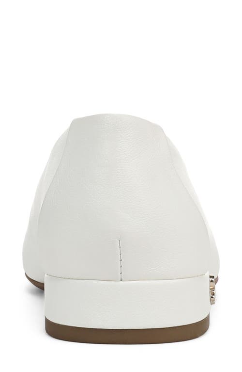 Sam & Libby Gretta Square Toe Flat In White